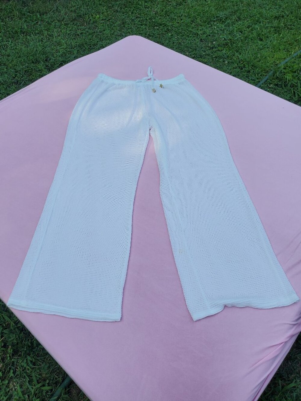 ALEXA & STELLA MESH SWIM COVER-UP PANTS